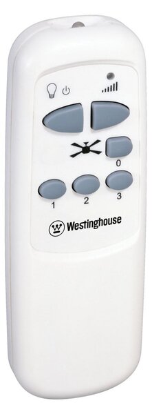 Wentylator sufitowy Barnett z oświetleniem, biały – Westinghouse Westinghouse, Barnett, biały, salon, drewno, dworkowy | rustykalny