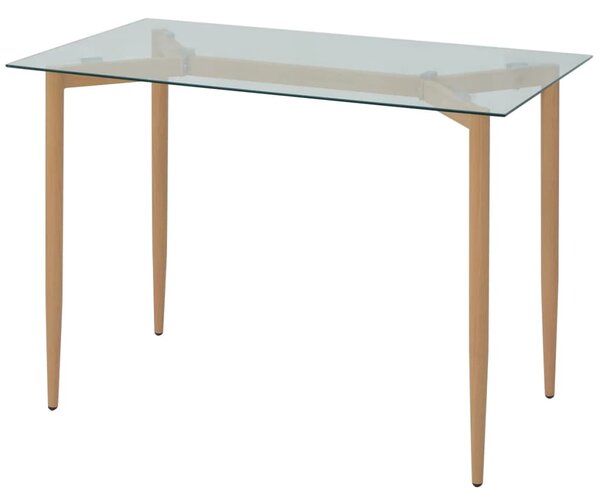 Stół jadalniany ze szklanym blatem 118x68x75 cm