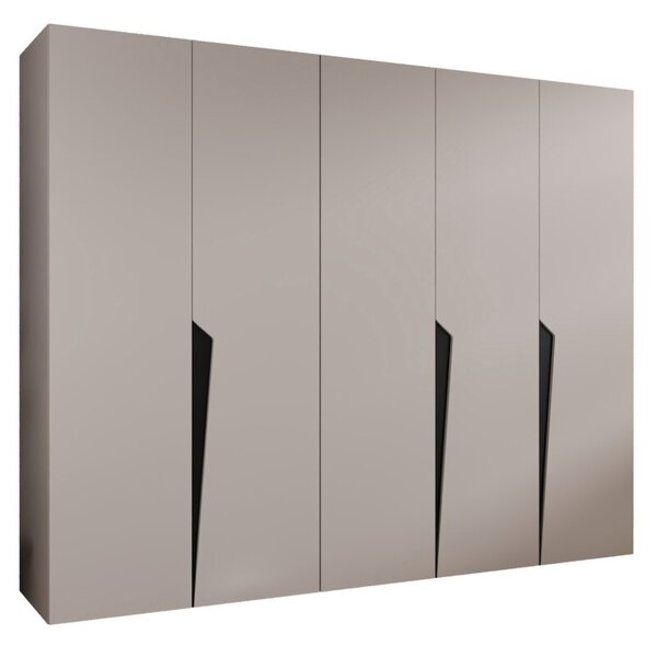 Szafa uchylna otwierana Piano 1 250 wys. 202 cm kaszmir + u. czarny