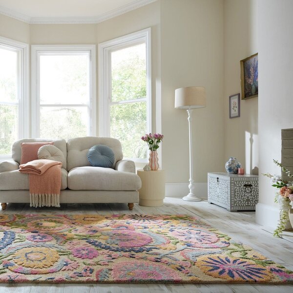 Wełniany dywan tkany ręcznie 160x230 cm Amira Floral – Flair Rugs