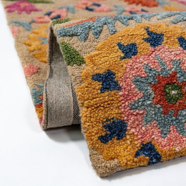 Wełniany chodnik tkany ręcznie 80x300 cm Amira Floral – Flair Rugs