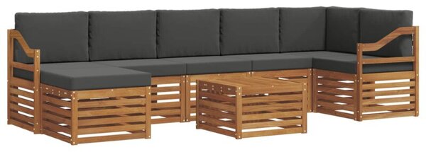 Zestaw mebli ogrodowych z litego drewna akacjowego w nowoczesnym designie