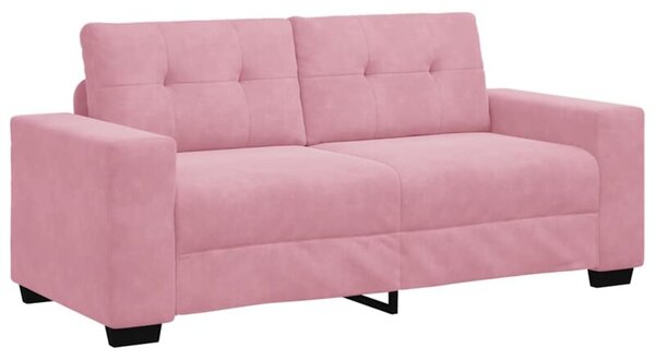 Sofa dwuosobowa, rÃ³Å¼owa, 180x77x82 cm, aksamit