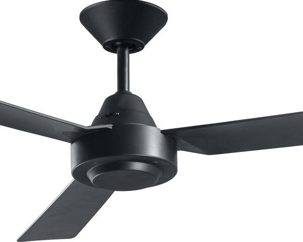 Wentylator sufitowy Bayside Calypso, czarny, 122 cm, cichy, Beacon Beacon Lighting, Bayside Calypso, czarny, salon, tworzywo sztuczne, nowoczesny