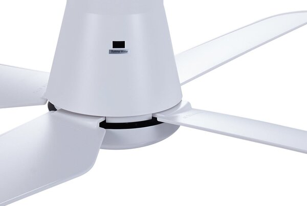 Wentylator sufitowy LED Aria CTC, biały, 122 cm, cichy – Beacon Beacon Lighting, Aria CTC, ściemnialny, biały, salon, tworzywo sztuczne, nowoczesny
