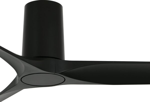 Wentylator sufitowy Londo, czarny, z silnikiem prądu stałego, 132 cm, cichy – Beacon Lighting, Londo, czarny, salon, tworzywo sztuczne, nowoczesny