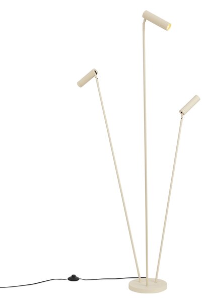 Nowoczesna lampa podłogowa beżowa 3-punktowa GU10 35mm - Thomas