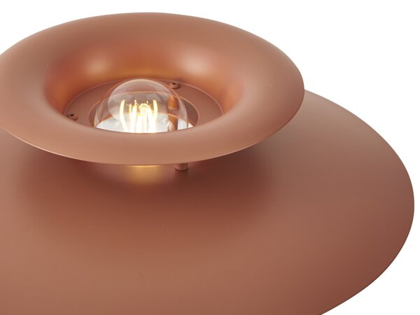 Lampa stołowa w stylu retro Mocha Steel 45 cm - Pauly