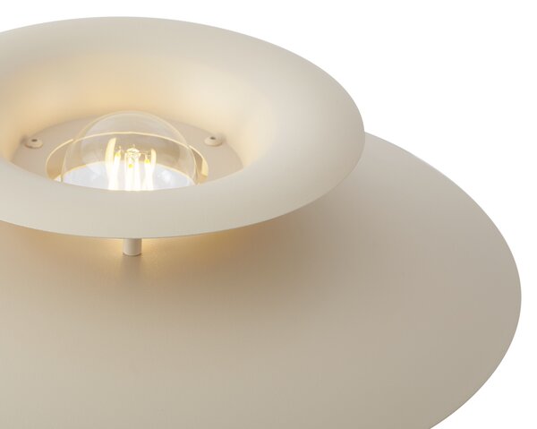 Lampa stołowa w stylu retro beżowa stalowa 45 cm - Pauly