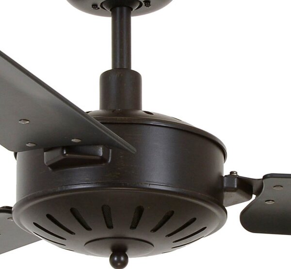 Wentylator sufitowy Airfusion Carolina, czarny, cichy – Beacon Beacon Lighting, Airfusion Carolina, czarny, salon, tworzywo sztuczne, nowoczesny