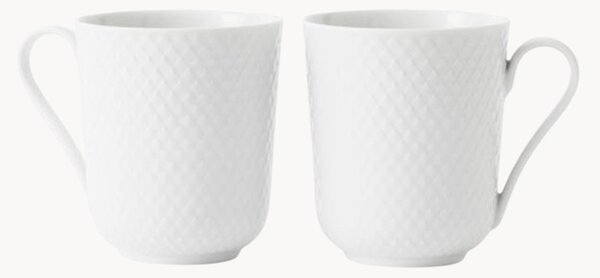 Komplet kubków z porcelany Rhombe, 2 elem