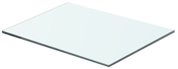 Szklany, bezbarwny panel, 40x25 cm