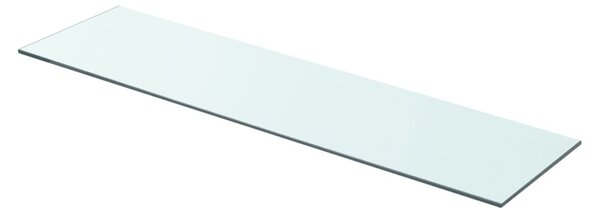 Szklany, bezbarwny panel, 80x20 cm