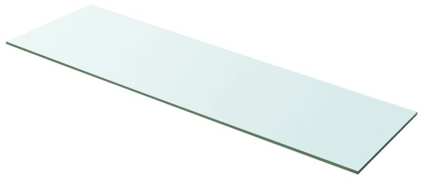 Szklany, bezbarwny panel, 100x30 cm