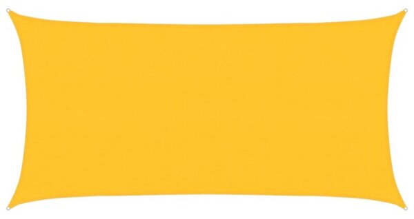 Żagiel przeciwsłoneczny, 160 g/m², żółty, 3x6 m, hdpe