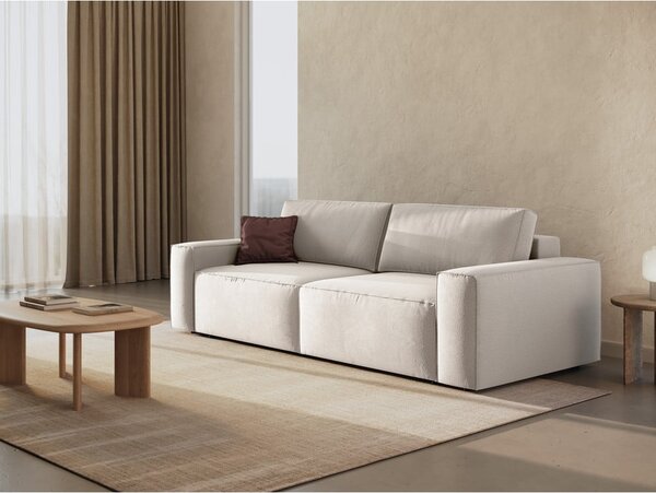 Beżowa rozkładana sofa 247 cm Jodie – Micadoni Home