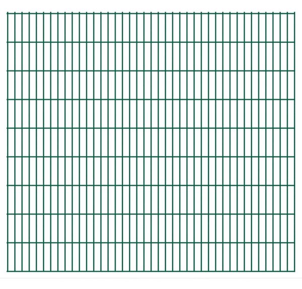 Panele ogrodzeniowe 2D, 2,008 x 1,83 m, 40 m, zielone