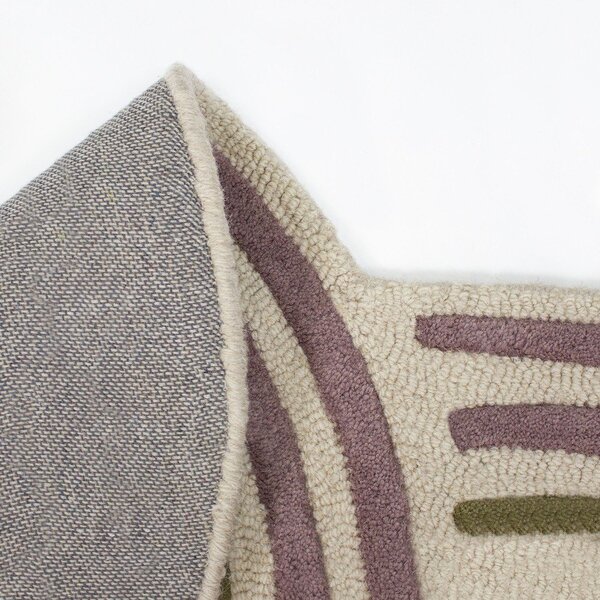 Zielony wełniany dywan tkany ręcznie 160x230 cm Spiral Shaped – Flair Rugs