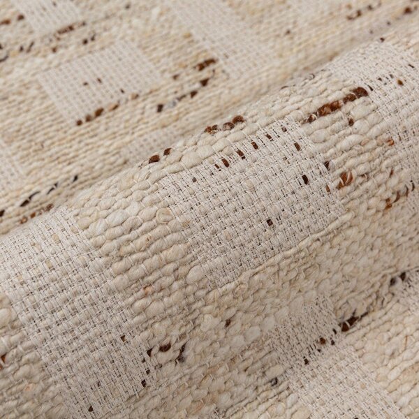Dywan z mieszanki wełny tkany ręcznie w naturalnym kolorze 140x200 cm Rova Blend – Flair Rugs