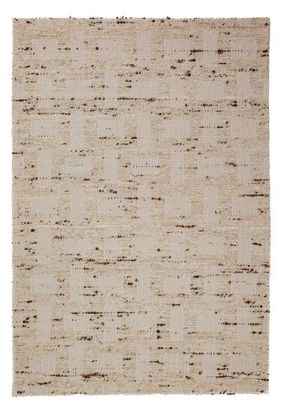Dywan z mieszanki wełny tkany ręcznie w naturalnym kolorze 140x200 cm Rova Blend – Flair Rugs