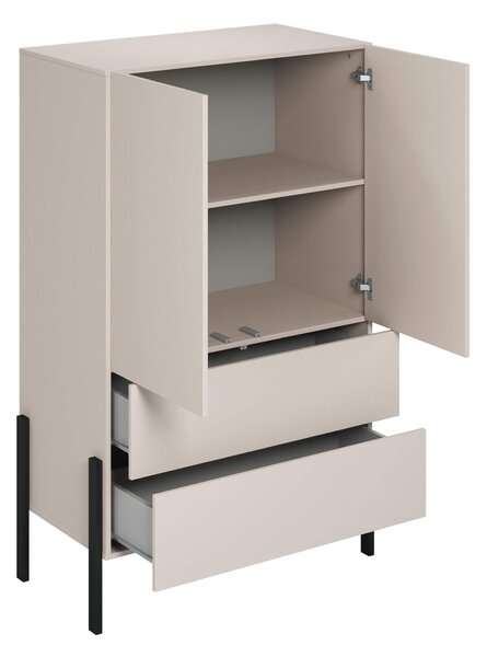 MebleMWM Bieliźniarka 2D2S JUKON S | Cashmere