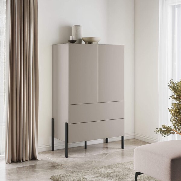 MebleMWM Bieliźniarka 2D2S JUKON S | Cashmere