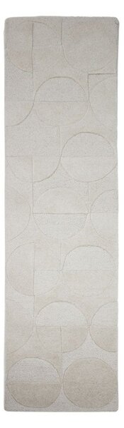 Wełniany chodnik tkany ręcznie w kolorze kości słoniowej 60x230 cm Gigi – Flair Rugs