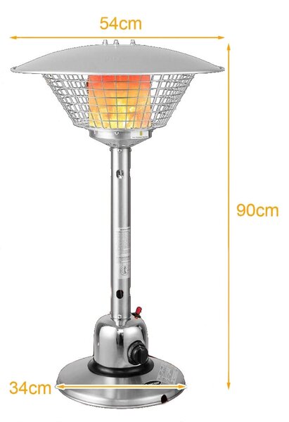 Parasol grzewczy do ogrodu na gaz 4000 W