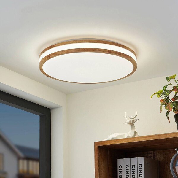 Lindby - Emiva Center Lampa Sufitowa Wood/White