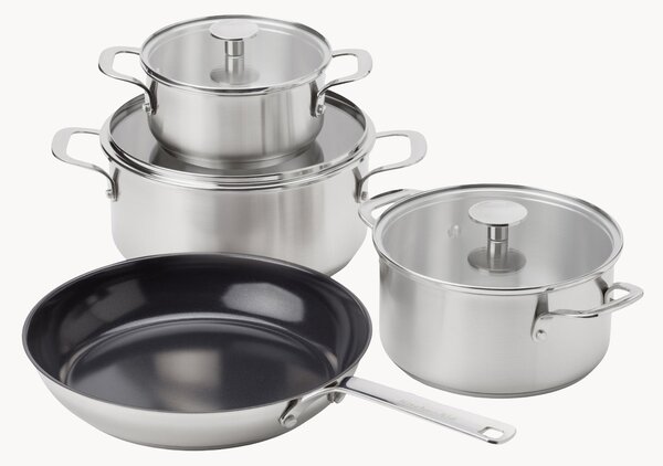 Komplet garnków z powłoką zapobiegającą przywieraniu KitchenAid, 7 elem