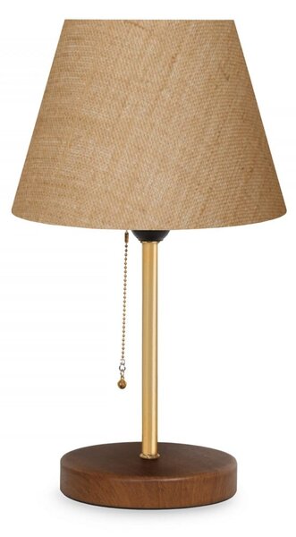 Beżowa lampa stołowa z tekstylnym kloszem (wysokość 14 cm) Mardin – Opviq lights