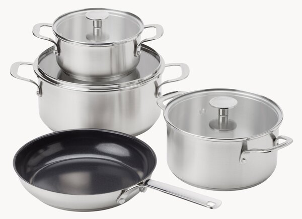 Komplet garnków z powłoką zapobiegającą przywieraniu KitchenAid, 7 elem