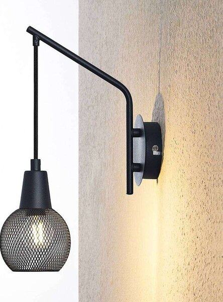 Lindby - Zerda Lampa Ścienna Black