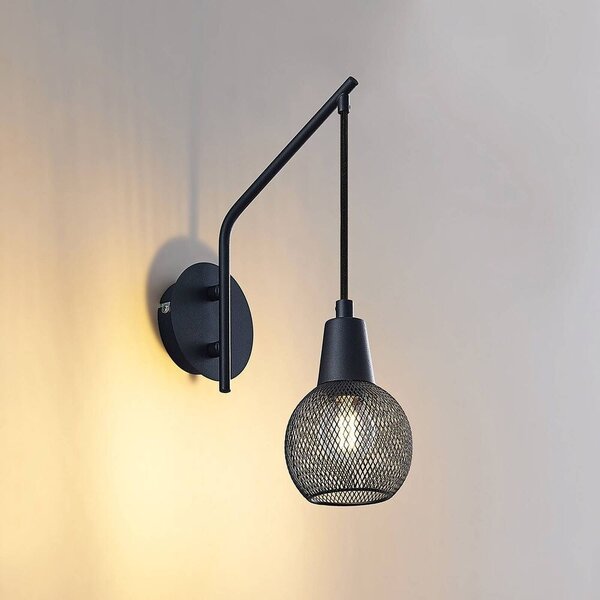 Lindby - Zerda Lampa Ścienna Black