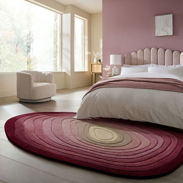 Fioletowy wełniany dywan tkany ręcznie 160x230 cm Puddle Ombre – Flair Rugs