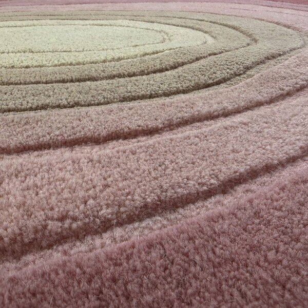 Fioletowy wełniany dywan tkany ręcznie 160x230 cm Puddle Ombre – Flair Rugs