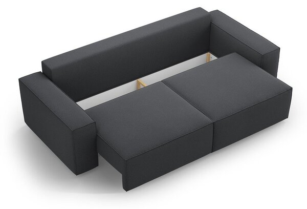 Ciemnoszara rozkładana sofa 247 cm Jodie – Micadoni Home