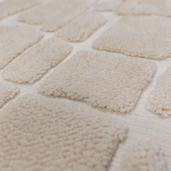 Kremowy dywan 133x190 cm Esra Cobbled – Flair Rugs