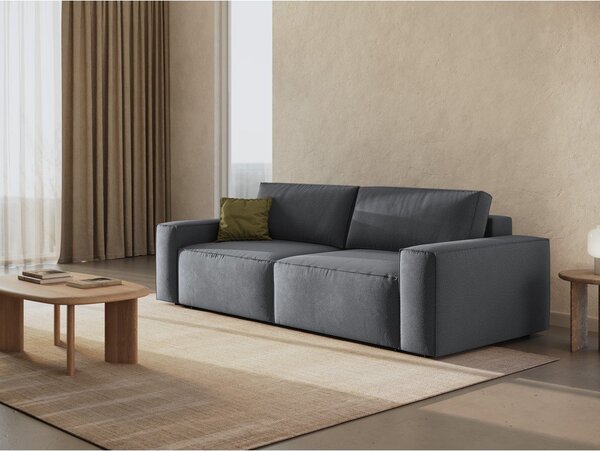 Ciemnoszara rozkładana sofa 247 cm Jodie – Micadoni Home