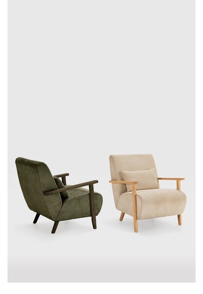Zielony fotel Bonnie – Marckeric