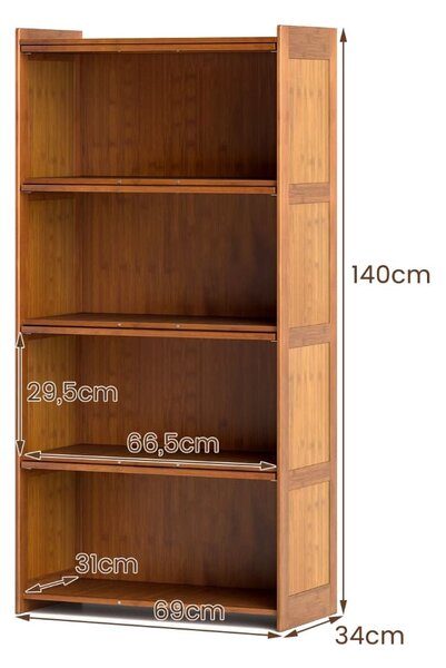 Drewniany regał kredens