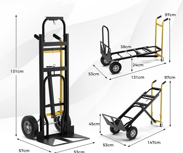 Składany wózek ręczny 3 w 1 450 kg