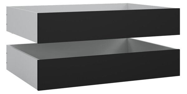 Czarne szuflady pod łóżko zestaw 2 szt. 90x190/140x190 cm Naia – Tvilum