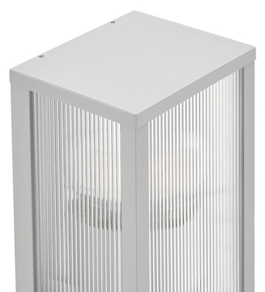 Kinkiet zewnętrzny Peldar Lindby, możliwość ściemniania, aluminiowy / szary / cynkowy, aluminium, nowoczesny