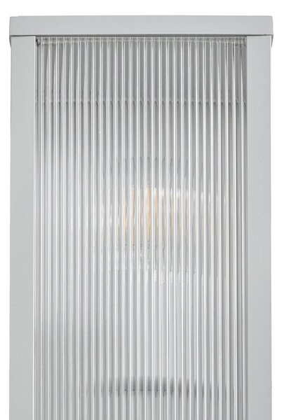 Kinkiet zewnętrzny Peldar Lindby, możliwość ściemniania, aluminiowy / szary / cynkowy, aluminium, nowoczesny