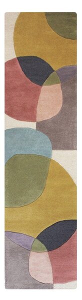Wełniany chodnik tkany ręcznie 60x230 cm Glow Multi – Flair Rugs