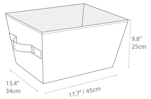 Tekstylny koszyk do przechowywania 34,5x45x25 cm Soft Storage – Bigso Box of Sweden