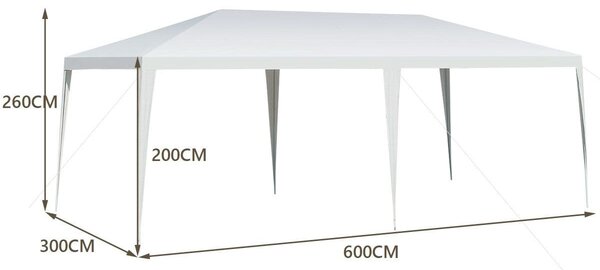 Namiot ogrodowy pawilon 3 x 6 m