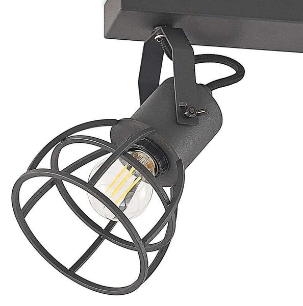 Lindby - Flintos 5 Lampa Sufitowa Black