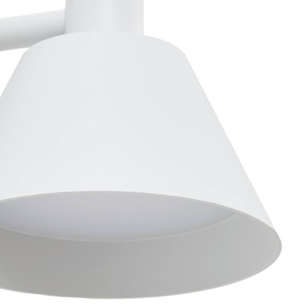 Kinkiet zewnętrzny LED Tabena Lucande, biały / opal, aluminium, nowoczesny